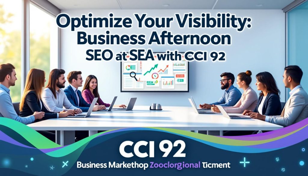 participez à notre après-midi business sur le seo et le sea organisé par la cci 92. découvrez des stratégies efficaces pour optimiser votre visibilité en ligne et propulser votre entreprise vers de nouveaux sommets. ne manquez pas cette opportunité d'apprendre des experts du secteur !